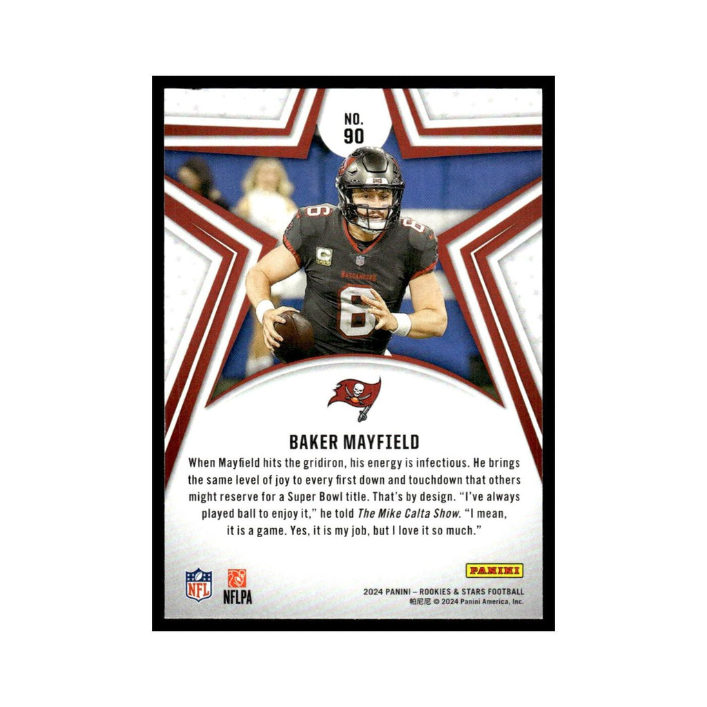 Baker Mayfield 2024 Panini Rookies Stars #90 Tampa Bay Buccaneers NM