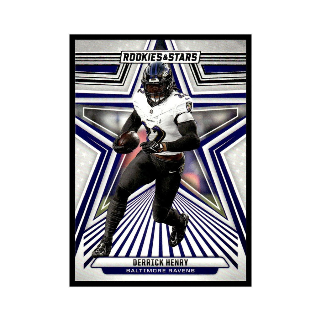 Derrick Henry 2024 Panini Rookies Stars #8 Baltimore Ravens Football Card NM