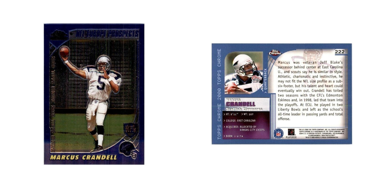 Marcus Crandell 2000 Topps Chrome #222 Football Cards Football Card NM
