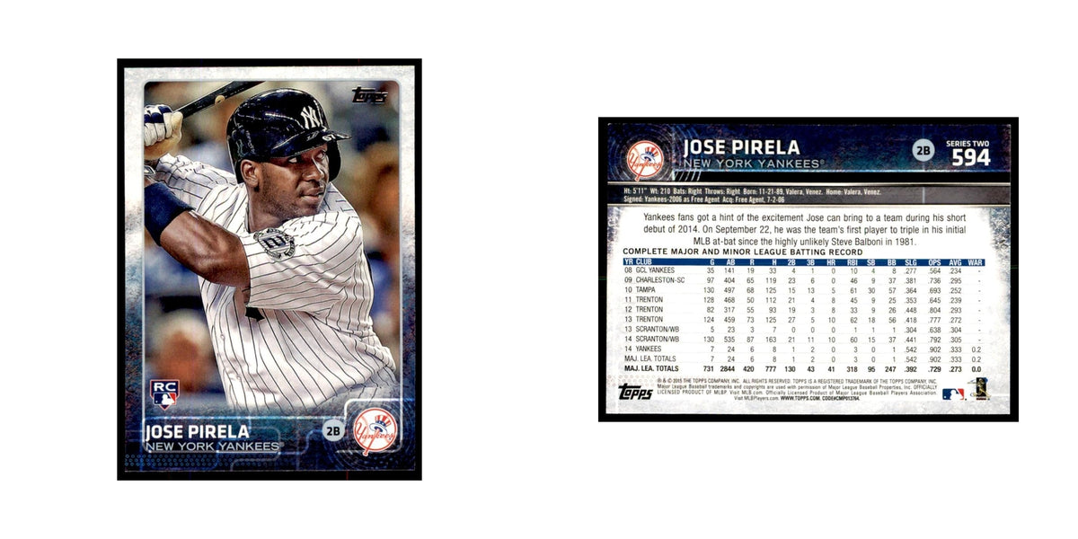 Jose Pirela Rookie 2015 Topps #594 Baseball Cards Baseball Card NM