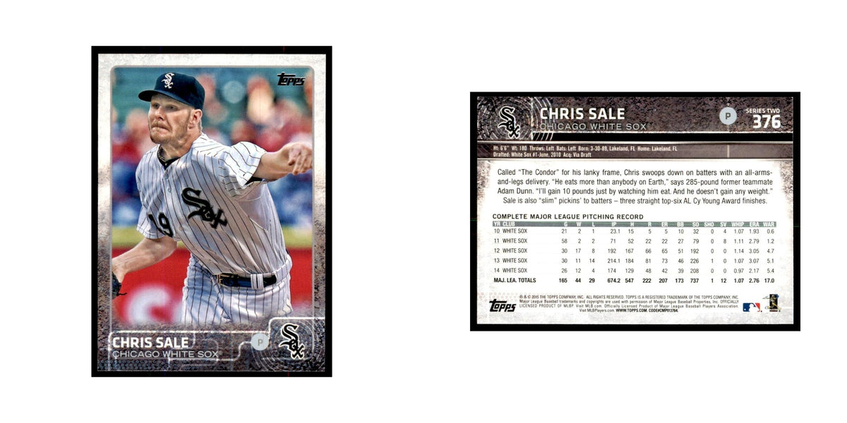 Chris Sale 2015 Topps #376 Baseball Cards Baseball Card NM