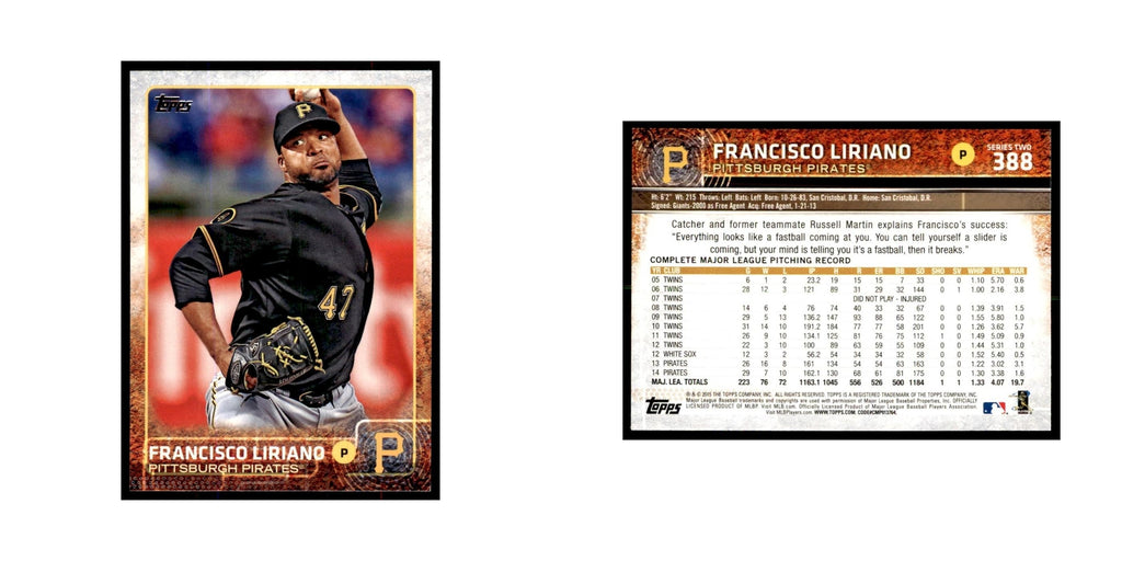Francisco Liriano 2015 Topps #388 Baseball Cards Baseball Card NM