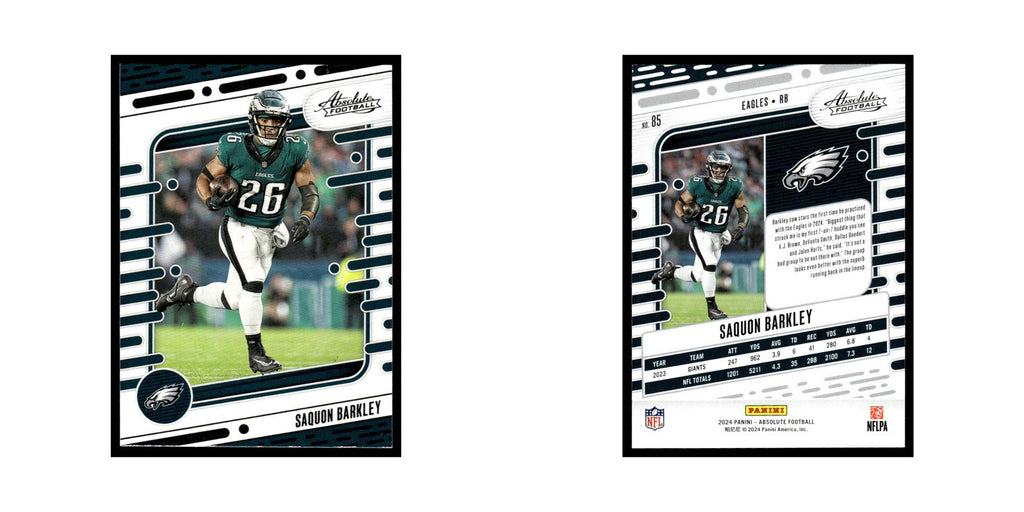 Saquon Barkley 2024 Panini Absolute #85 New York Giants Football Card NM