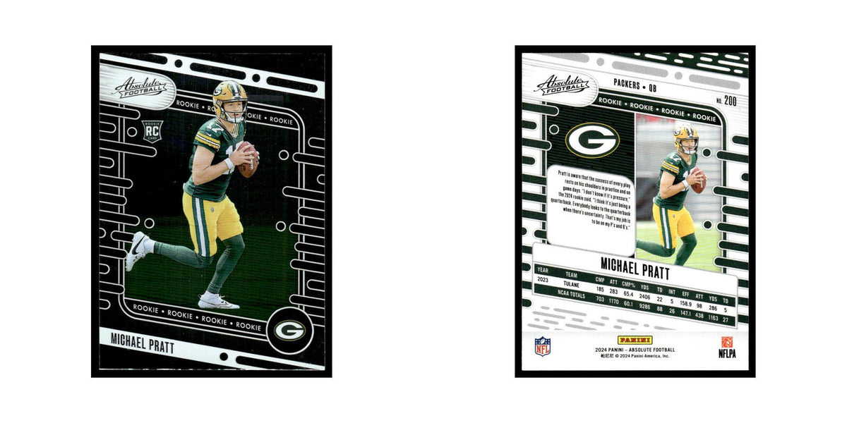Michael Pratt Rookie 2024 Panini Absolute #200 Green Bay Packers NM