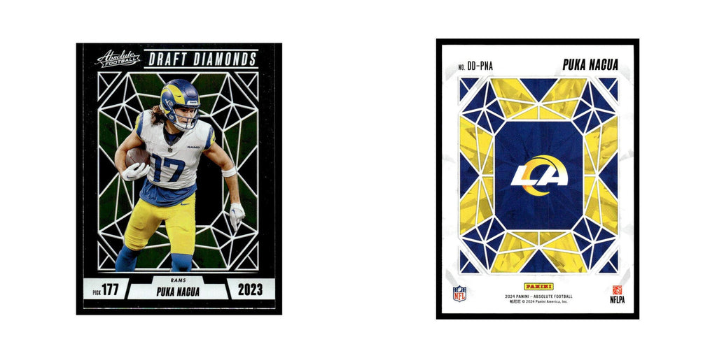 Puka Nacua 2024 Panini Absolute #DD-PNA Los Angeles Rams Football Card NM