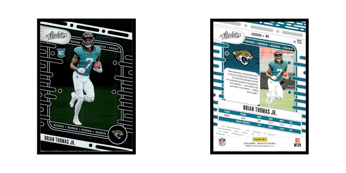 Brian Thomas Jr. Rookie 2024 Panini Absolute #123 Jacksonville Jaguars NM