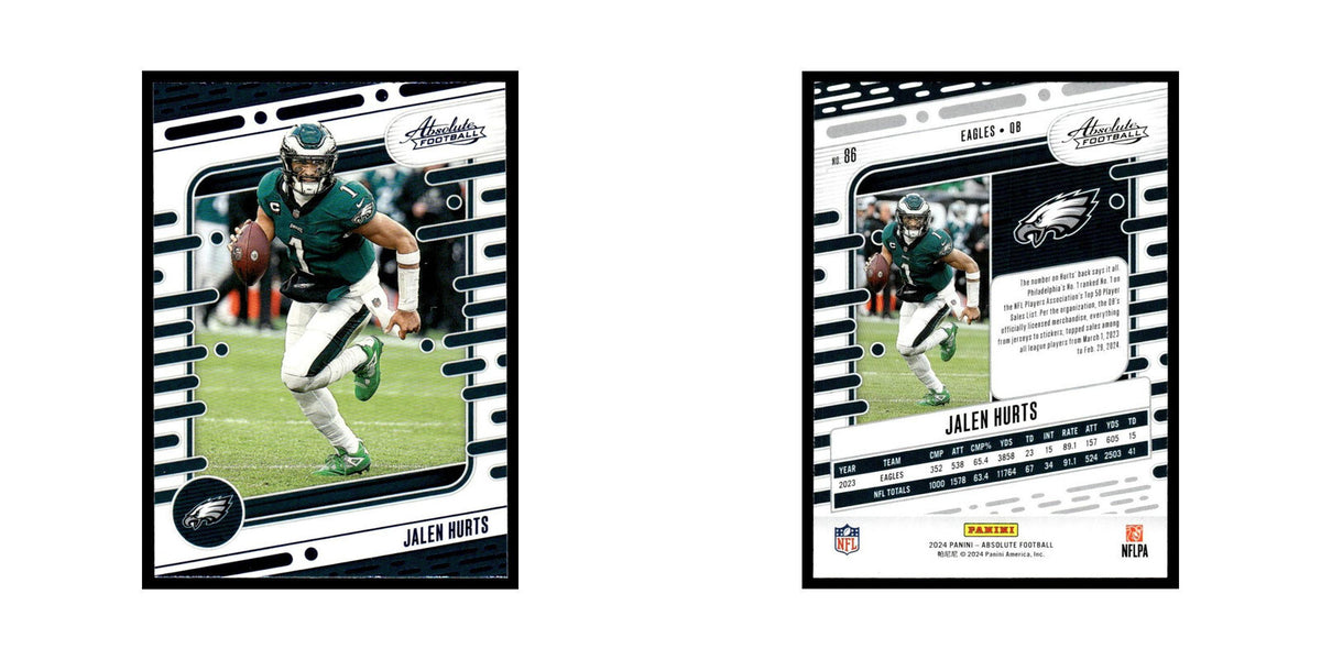 Jalen Hurts 2024 Panini Absolute #86 Philadelphia Eagles Football Card NM