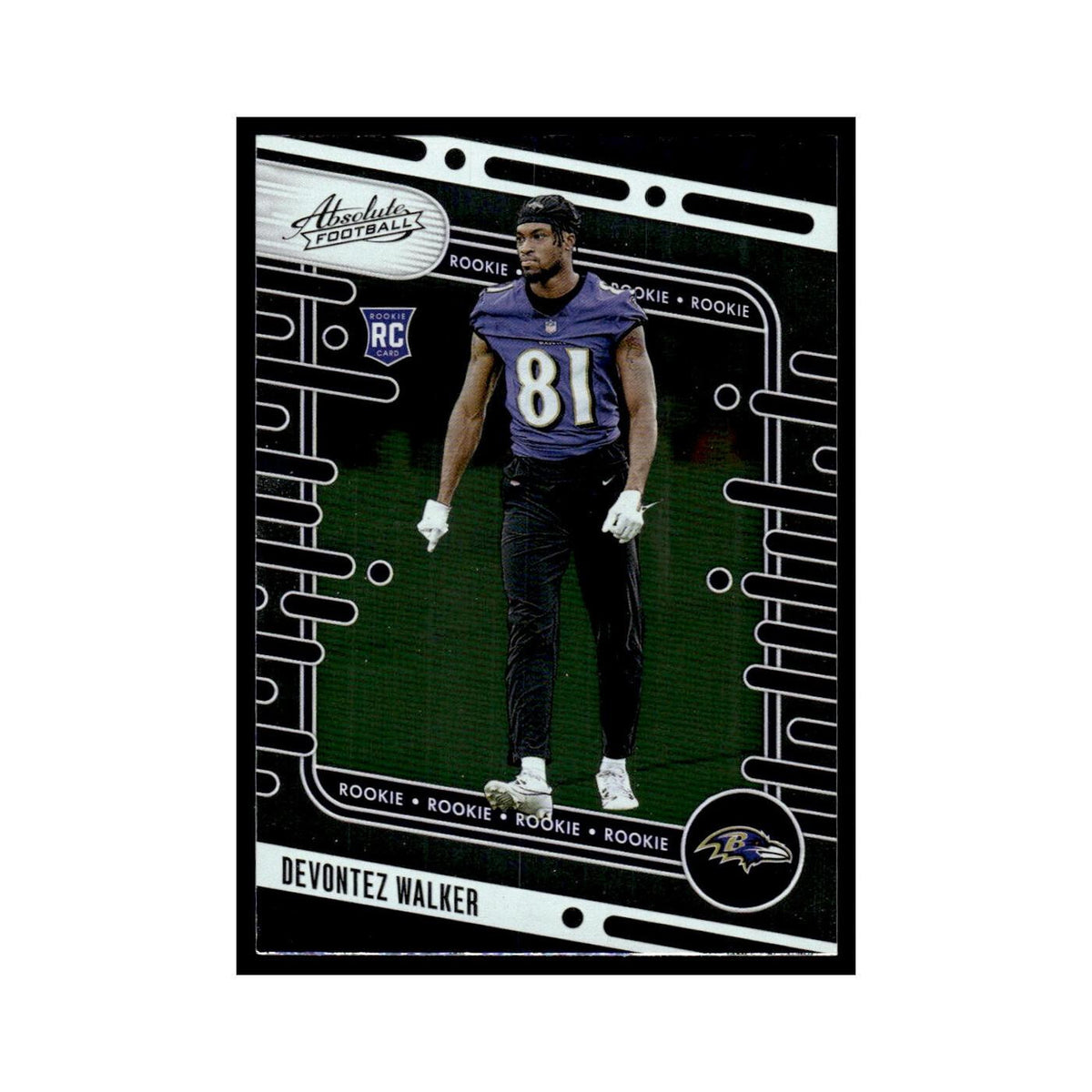 Devontez Walker Rookie 2024 Panini Absolute #181 Baltimore Ravens NM