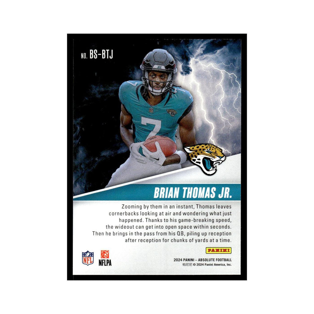 Brian Thomas Jr. Rookie 2024 Panini Absolute #BS-BTJ Jacksonville Jaguars NM
