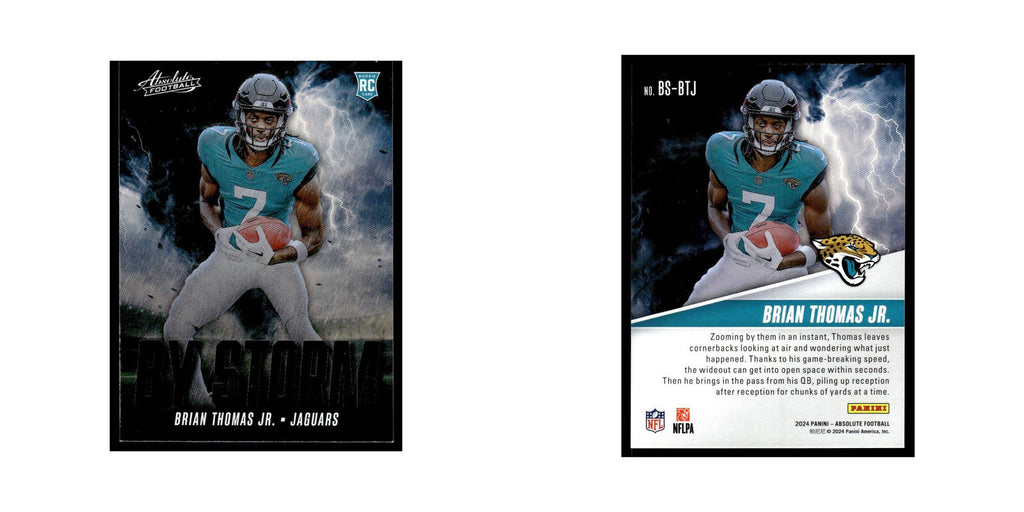 Brian Thomas Jr. Rookie 2024 Panini Absolute #BS-BTJ Jacksonville Jaguars NM