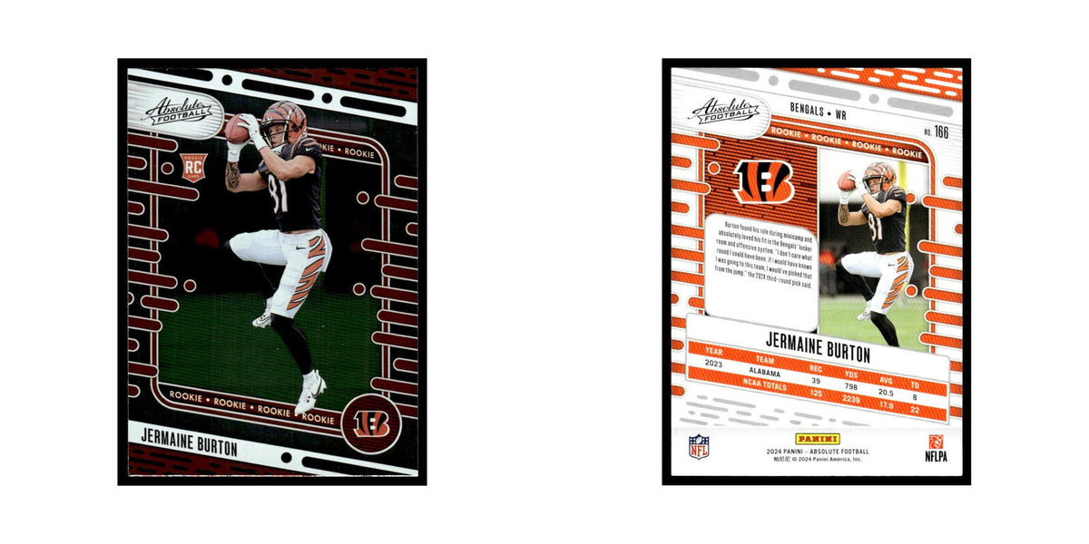 Jermaine Burton Rookie 2024 Panini Absolute #166 Cincinnati Bengals NM