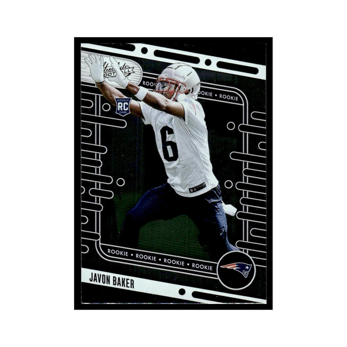 Javon Baker Rookie 2024 Panini Absolute #180 New England Patriots NM