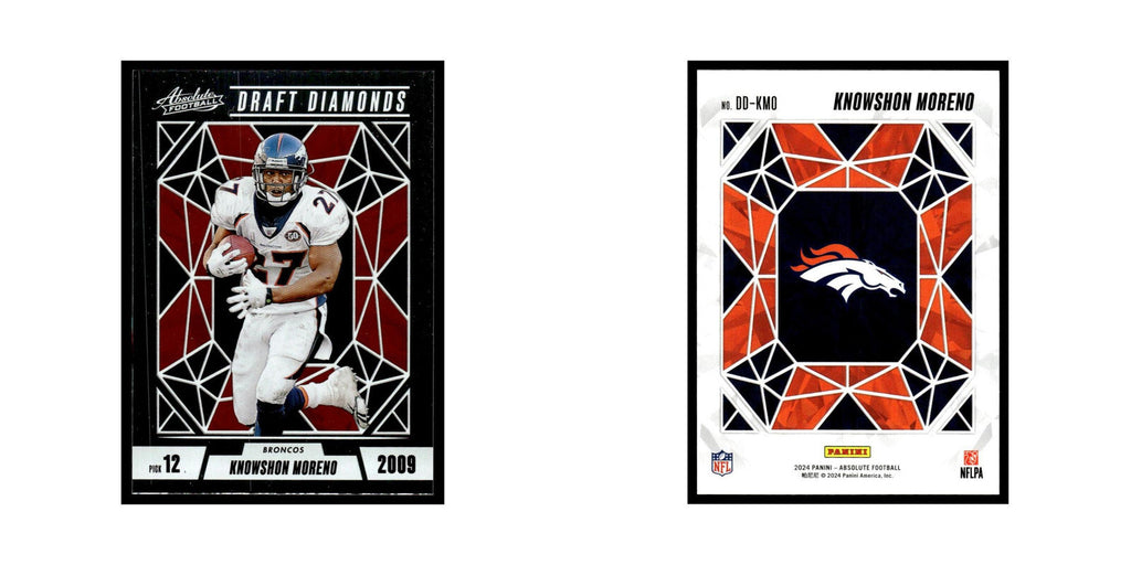 Knowshon Moreno 2024 Panini Absolute #DD-KMO Denver Broncos Football Card NM