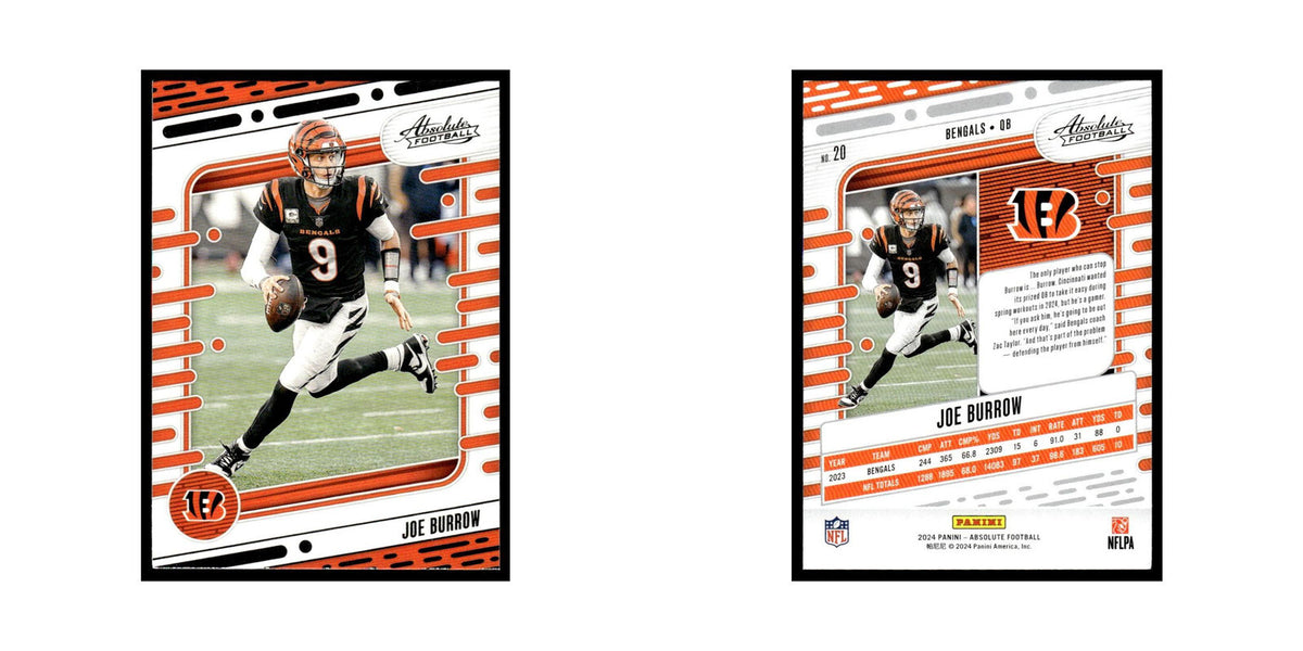 Joe Burrow 2024 Panini Absolute #20 Cincinnati Bengals Football Card NM