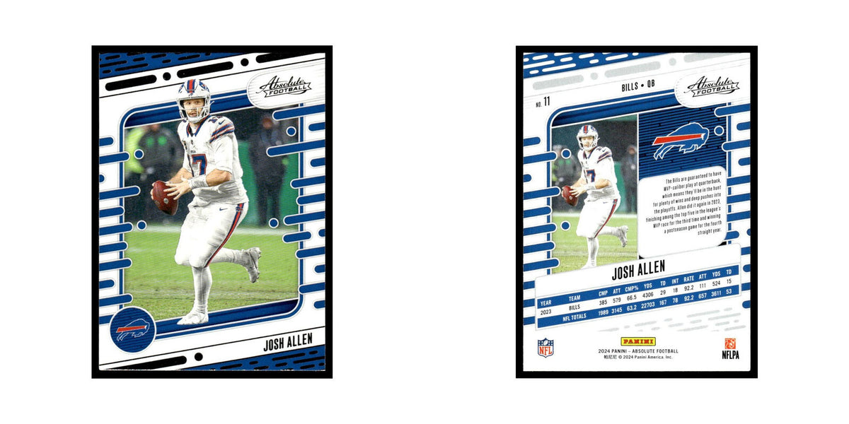 Josh Allen 2024 Panini Absolute #11 Buffalo Bills Football Card NM