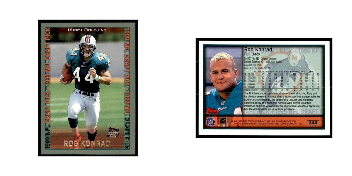 Rob Konrad 1999 Topps #344 Football Cards Football Card NM