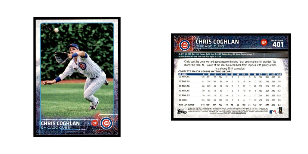 Chris Coghlan 2015 Topps #401 Baseball Cards Baseball Card NM