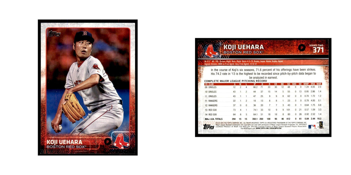 Koji Uehara 2015 Topps #371 Baseball Cards Baseball Card NM