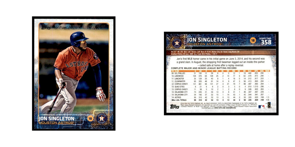 Jon Singleton 2015 Topps #358 Baseball Cards Baseball Card NM