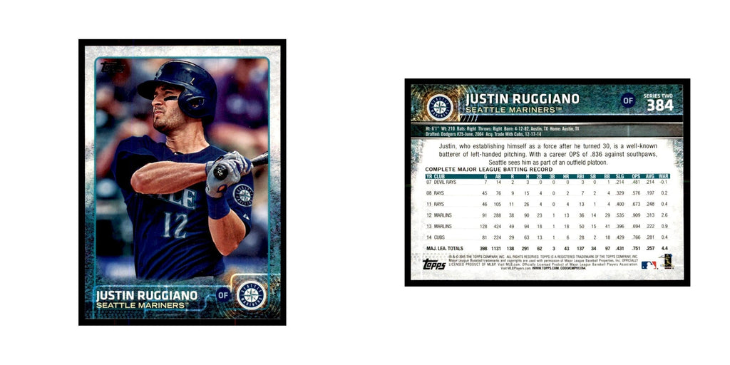 Justin Ruggiano 2015 Topps #384 Baseball Cards Baseball Card NM
