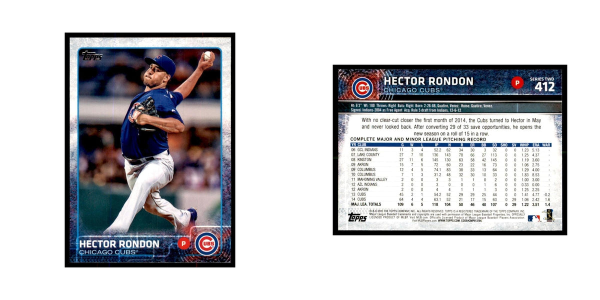 Hector Rondon 2015 Topps #412 Baseball Cards Baseball Card NM