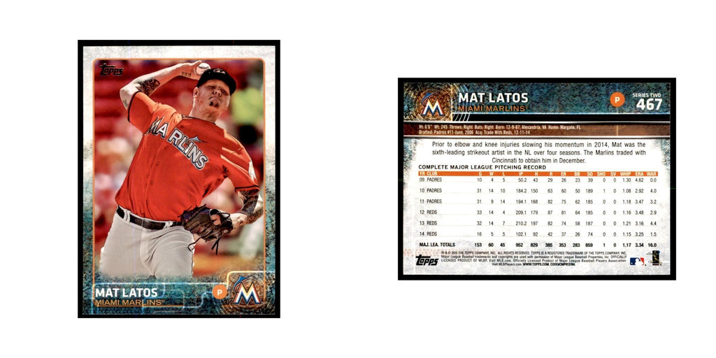 Mat Latos 2015 Topps #467 Baseball Cards Baseball Card NM