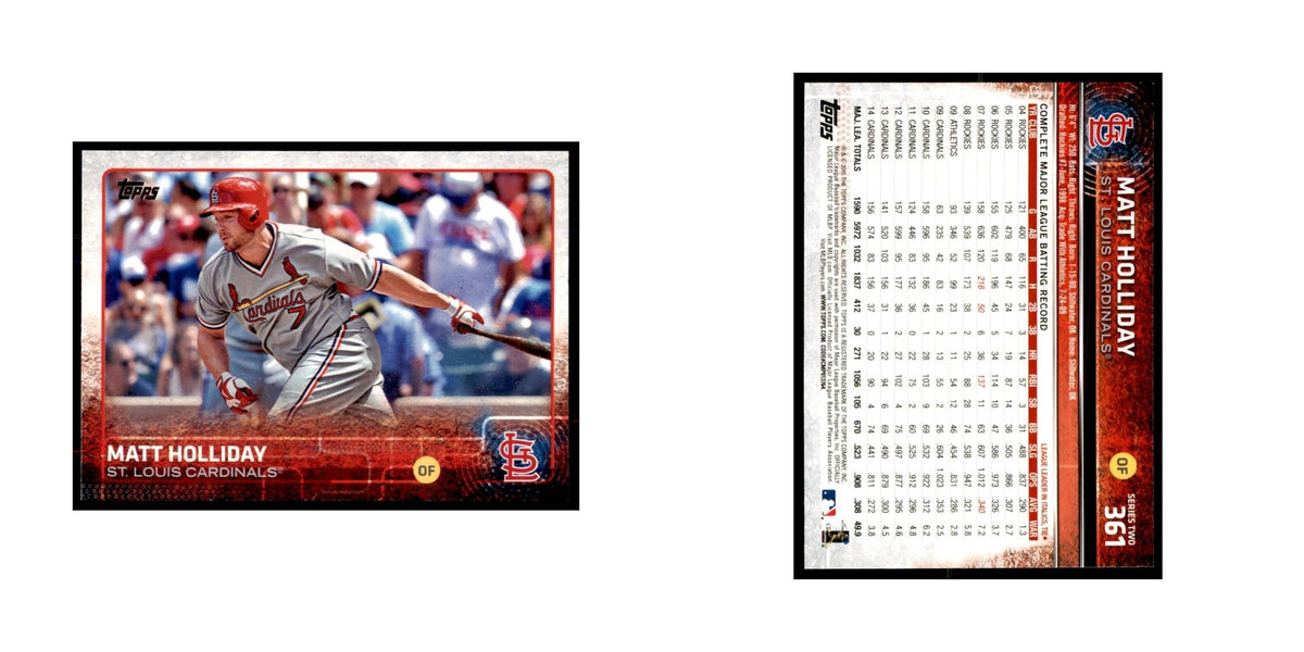 Matt Holliday 2015 Topps #361 Baseball Cards Baseball Card NM