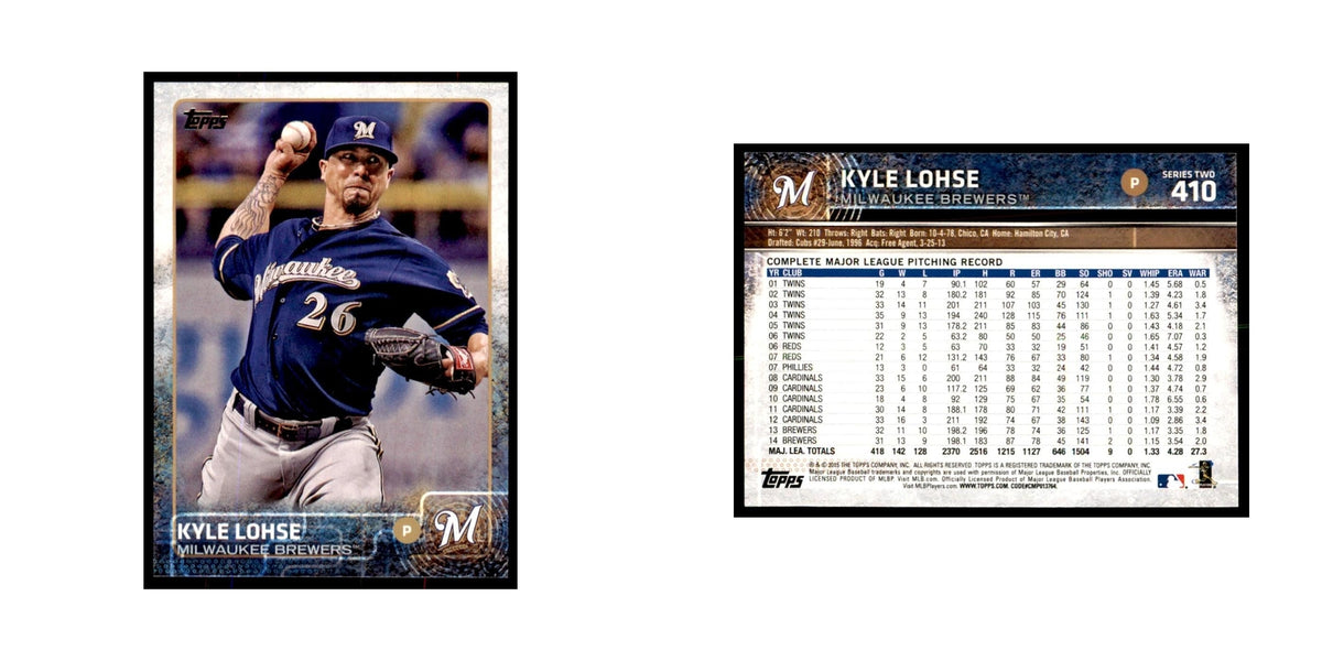 Kyle Lohse 2015 Topps #410 Baseball Cards Baseball Card NM