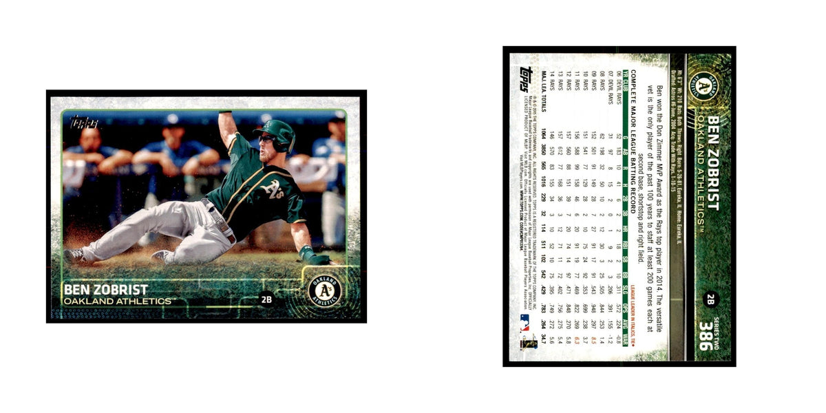 Ben Zobrist 2015 Topps #386 Baseball Cards Baseball Card NM