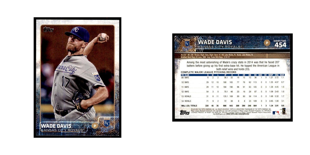 Wade Davis 2015 Topps #454 Baseball Cards Baseball Card NM