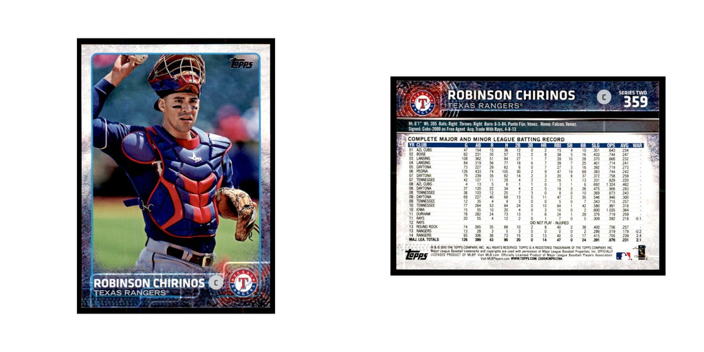 Robinson Chirinos 2015 Topps #359 Baseball Cards Baseball Card NM