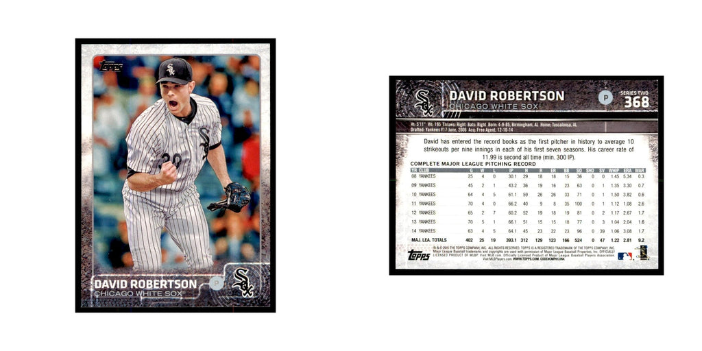 David Robertson 2015 Topps #368 Baseball Cards Baseball Card NM