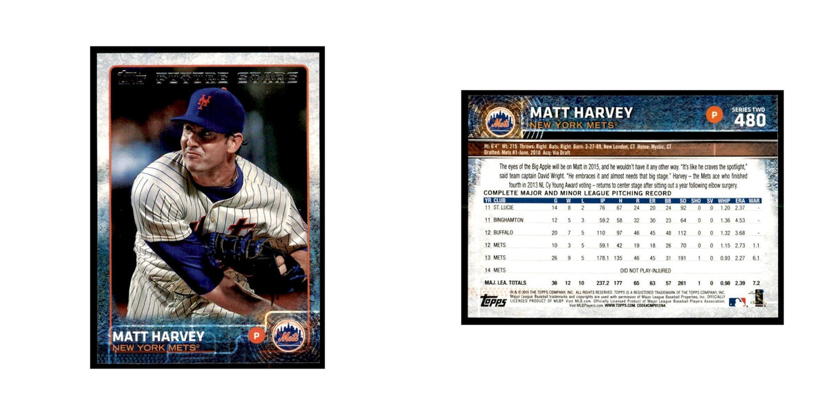 Matt Harvey 2015 Topps #480 Baseball Cards Baseball Card NM