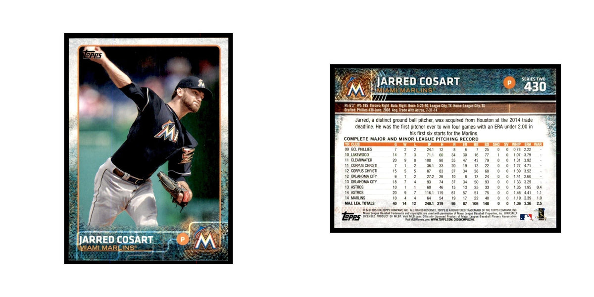 Jarred Cosart 2015 Topps #430 Baseball Cards Baseball Card NM
