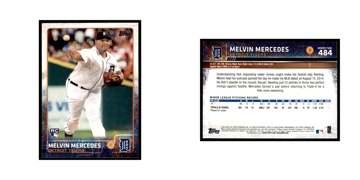 Melvin Mercedes 2015 Topps #484 Baseball Cards Baseball Card NM