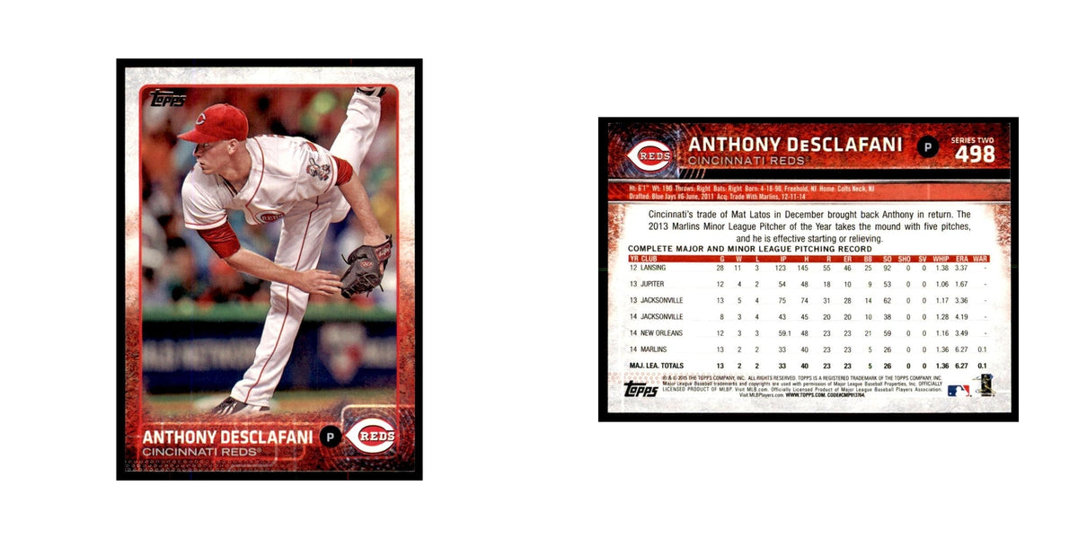Anthony Desclafani 2015 Topps #498 Baseball Cards Baseball Card NM