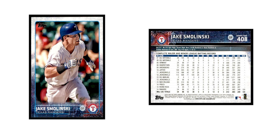 Jake Smolinski 2015 Topps #408 Baseball Cards Baseball Card NM