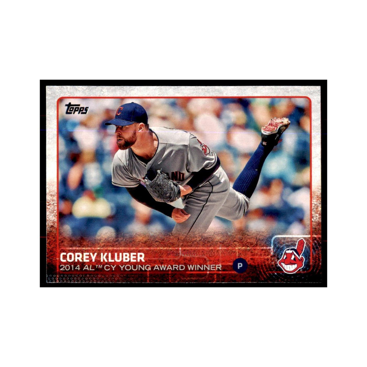 Corey Kluber 2015 Topps #487 Baseball Cards Baseball Card NM