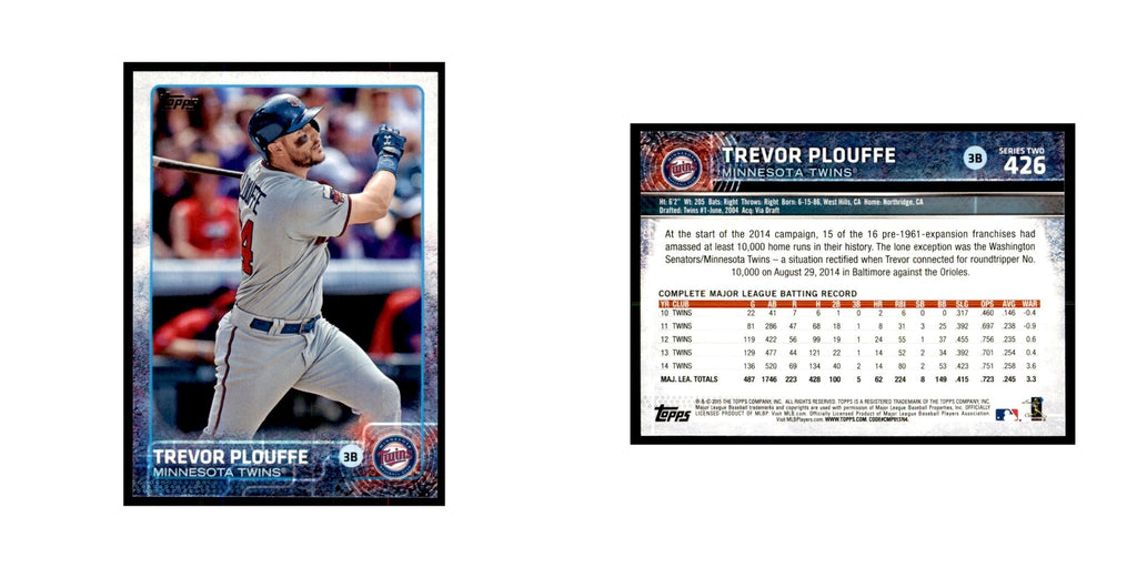 Trevor Plouffe 2015 Topps #426 Baseball Cards Baseball Card NM