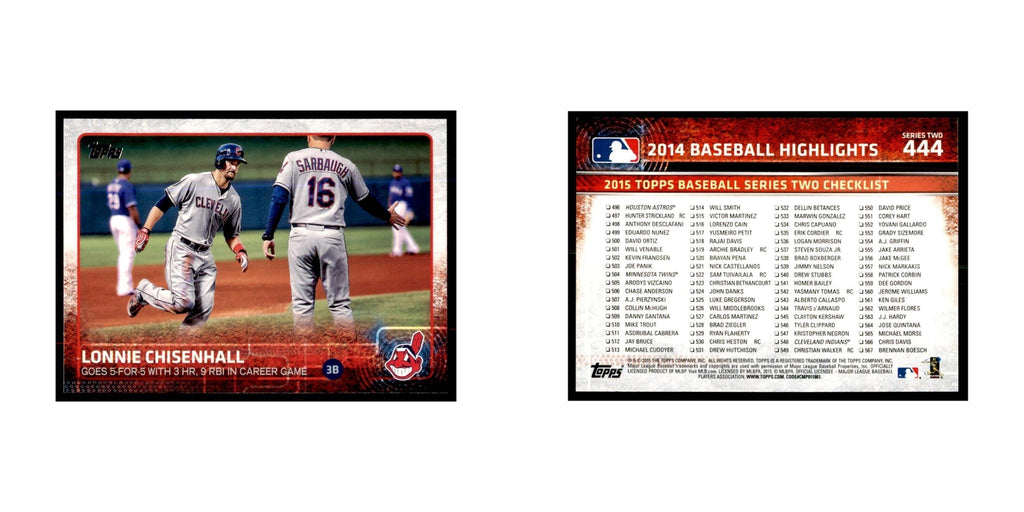 Lonnie Chisenhall 2015 Topps #444 Baseball Cards Baseball Card NM