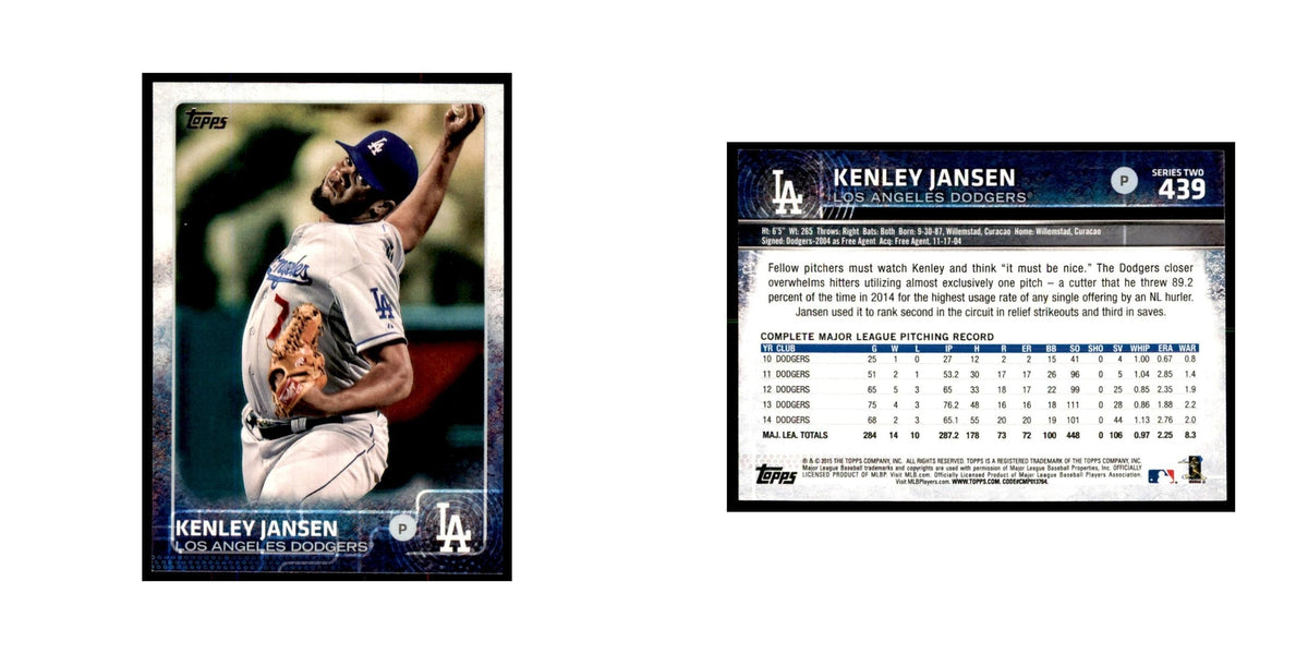 Kenley Jansen 2015 Topps #439 Baseball Cards Baseball Card NM