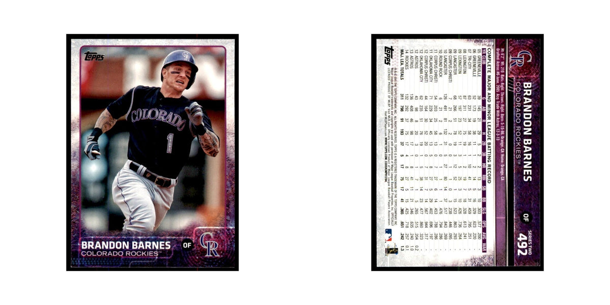 Brandon Barnes 2015 Topps #492 Baseball Cards Baseball Card NM