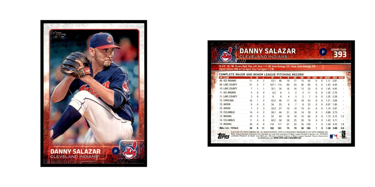 Danny Salazar 2015 Topps #393 Baseball Cards Baseball Card NM
