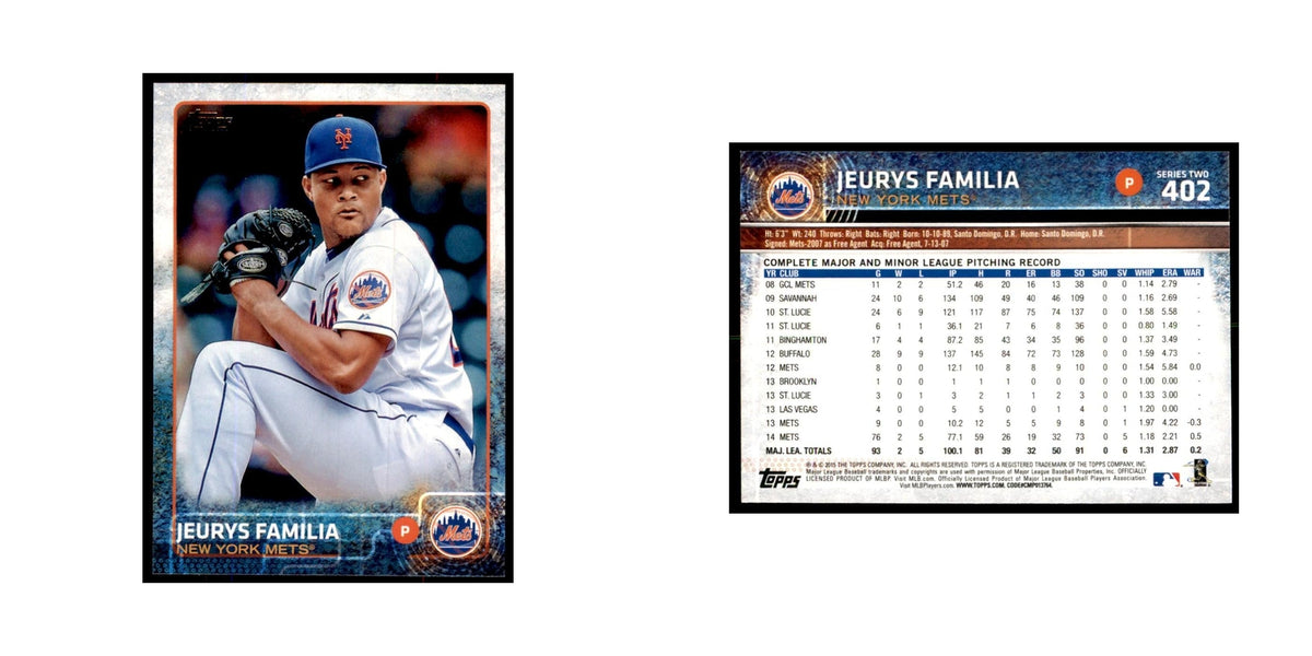 Jeurys Familia 2015 Topps #402 Baseball Cards Baseball Card NM