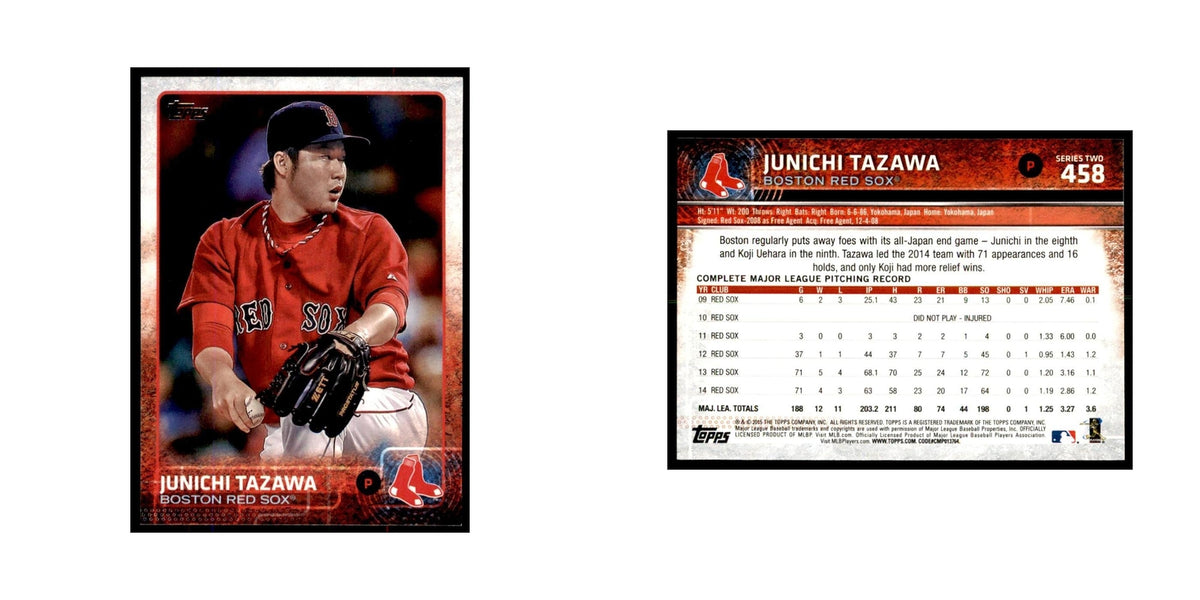 Junichi Tazawa 2015 Topps #458 Baseball Cards Baseball Card NM