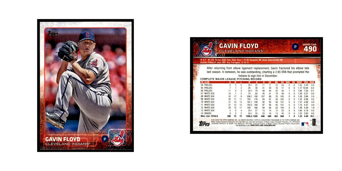 Gavin Floyd 2015 Topps #490 Baseball Cards Baseball Card NM