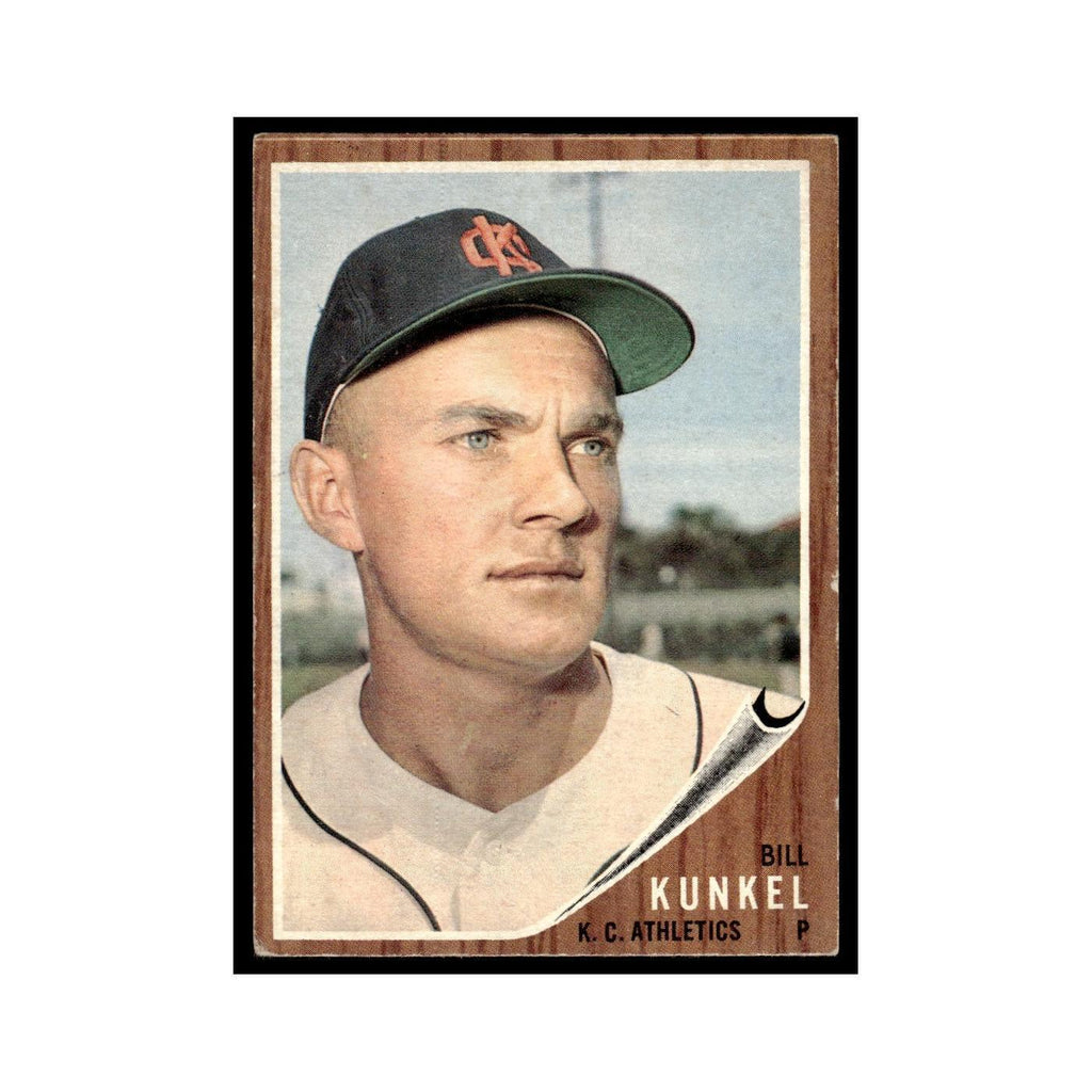 Bill Kunkel 1962 Topps #147 Kansas City Athletics Baseball Card VG