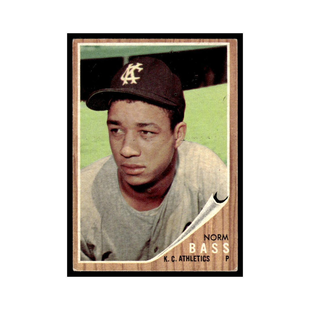 Norm Bass 1962 Topps #122 Kansas City Athletics Baseball Card VG