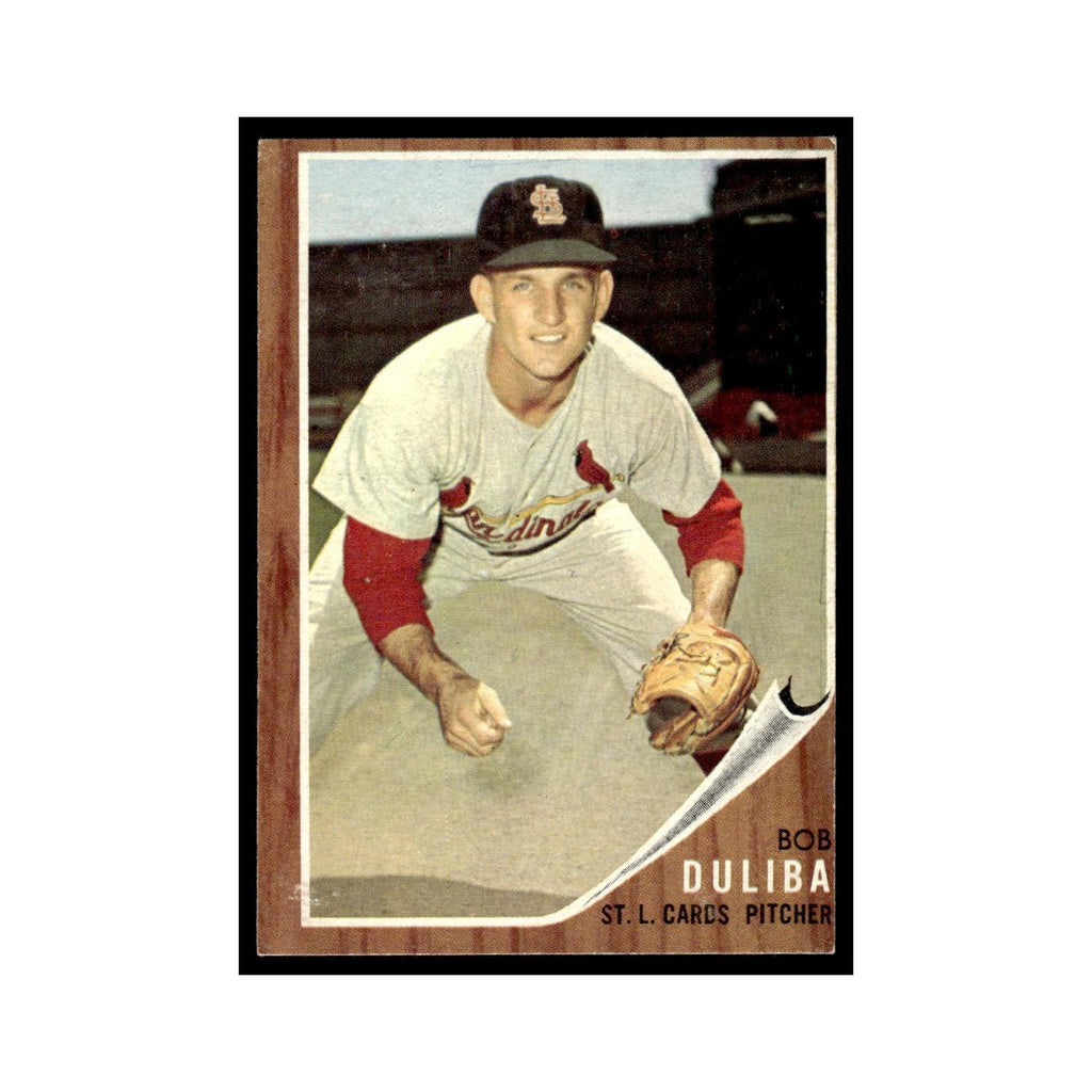 Bob Duliba 1962 Topps #149 St. Louis Cardinals Baseball Card VG