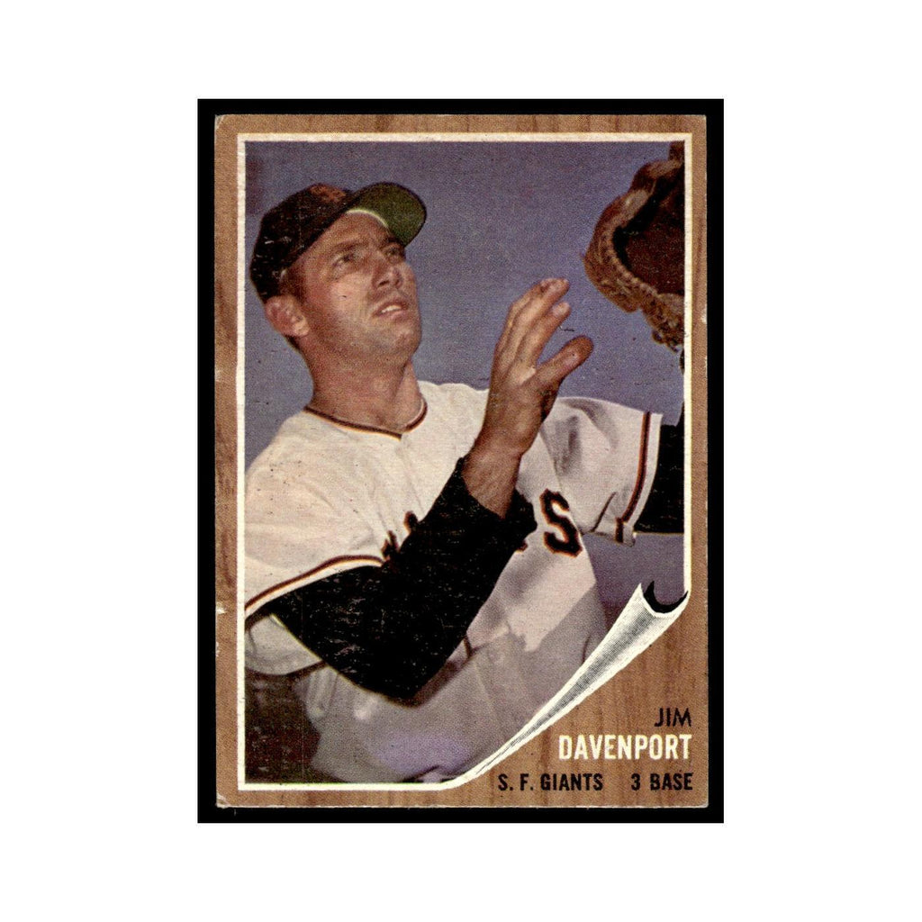 Jim Davenport 1962 Topps #9 San Francisco Giants Baseball Card VG